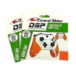2 Pack Lizard Skins DSP Controller Grip Xbox One‎ Tangerine 0.5mm NEW